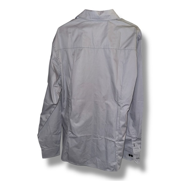 HHGKED Men’s Shirt NWT Light Grey Button-Down European & American Style Size XL - Picture 5 of 16